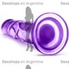 Dildo con sopapa de 13 cm transparente